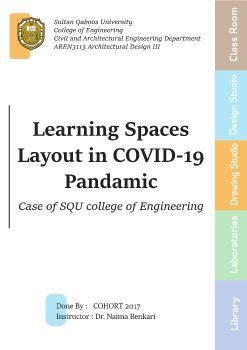 Learning Spaces Layout in COVID-19 Pandamic done By Cohort 2017