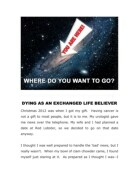 Dying As An Exchanged Life Believer