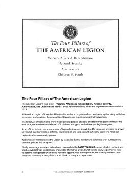 AMERICAN LEGION 2021 THE FOUR PILLARS