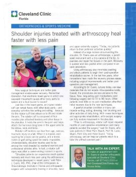 JANET ARTHROSCOPY AND BREAKTHROUGH IMAGING