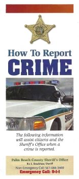 HOW TO REPORT CRIME