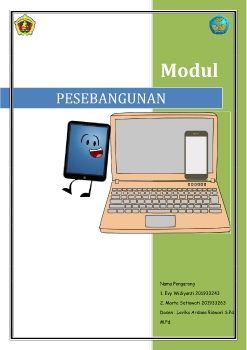 MODUL PESEBANGUNANN