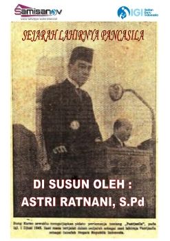 SEJARAH LAHIRNYA PANCASILA