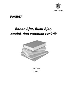 Bahan Ajar, Buku Ajar, Modul, dan Panduan Praktik
