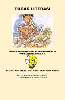 TUGAS LITERASI DAMPAK MEMBAKAR SAMPAH KELAS 5