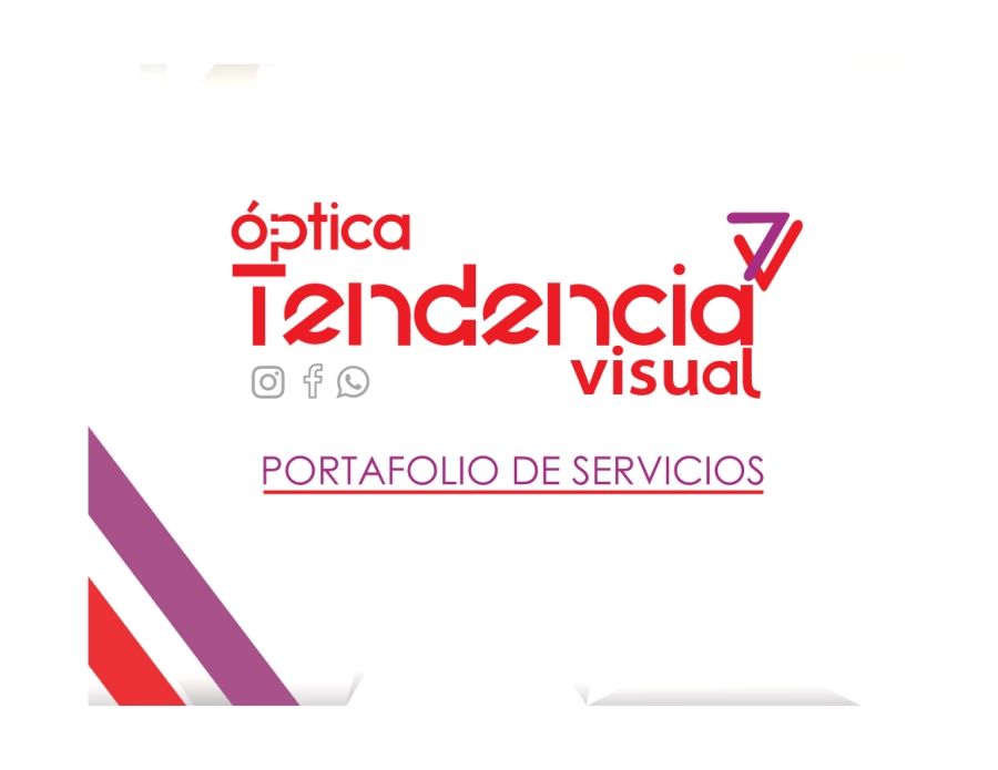 Portafolio de serviocios Óptica Tendencia Visual