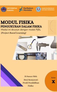 Hijau Ilustrasi Sampul Buku Modul Ajar Fisika 