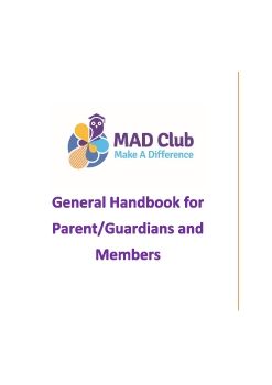 General Handbook for Parent/Guardians and Members