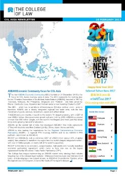 COL Asia Newsletter (10 February 2017)