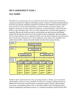 NON-PROFIT VS PROFIT ORGANIZATIONS IN SPORTING STRUCTURES