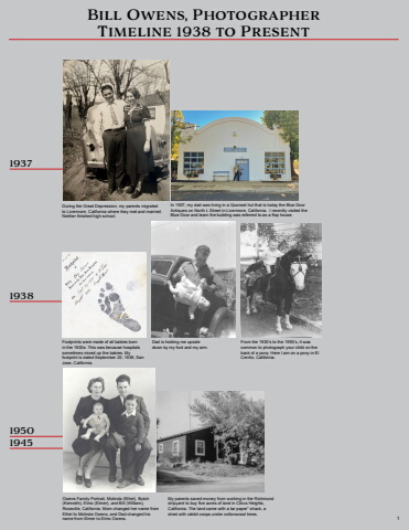 Bill Owens, Photographer: Timeline 1937 to Present