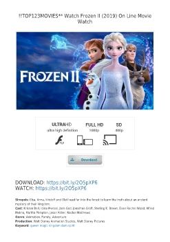 !!DOCS123MOVIES** Watch Frozen II (2019) On Line GOOGLE*DRIVE