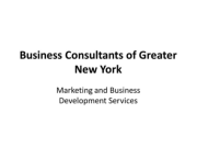 Business Consultants of Greater New York