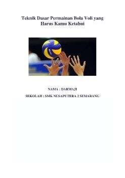 Teknik Dasar Permainan Bola Voli yang Harus Kamu Ketahui