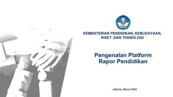 Pengenalan Platform Rapor Pendidikan