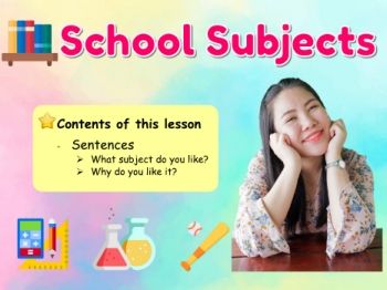 Lesson 3 School Subjects