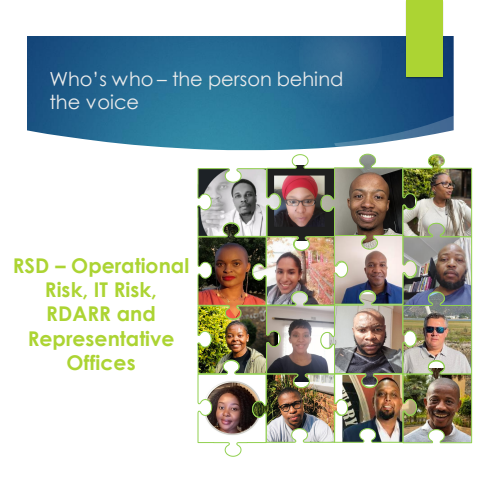 RSD – Operational Risk, IT Risk, RDARR and Representative Offices