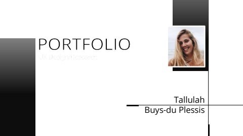 Portfolio: Tallulah Buys du Plessis