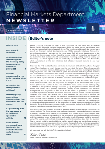 FMD NEWSLETTER