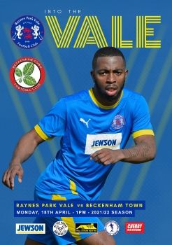 Raynes Park Vale vs Beckenham Town 18-04-22