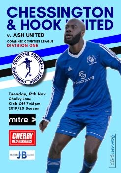 CHESSINGTON & HOOK UTD vs ASH UNITED - 2019-20 Season