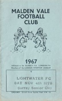 Malden Vale v. Lightwater '78