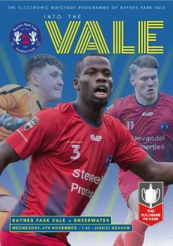 Raynes Park Vale vs Sheerwater FA Vase 