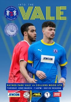 Raynes Park Vale vs Colliers Wood Utd