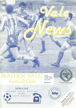 Malden Vale v Newbury Town 04.09.93