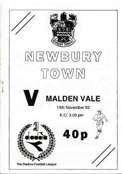 Newbury Town v. Malden Vale '92