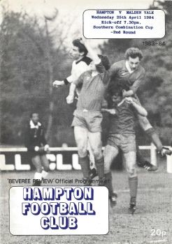 Hampton FC v. Malden Vale - 25.04.85 Southern Combination Cup