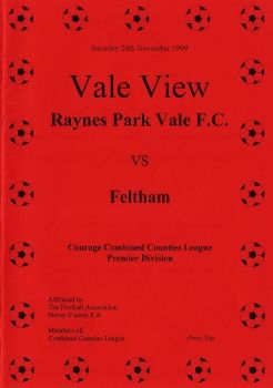 Raynes Park Vale v Feltham - Nov 20 1999 