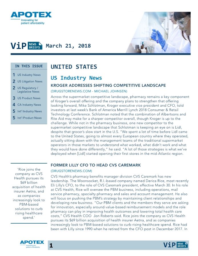 VIP News Brief: January 21, 2018