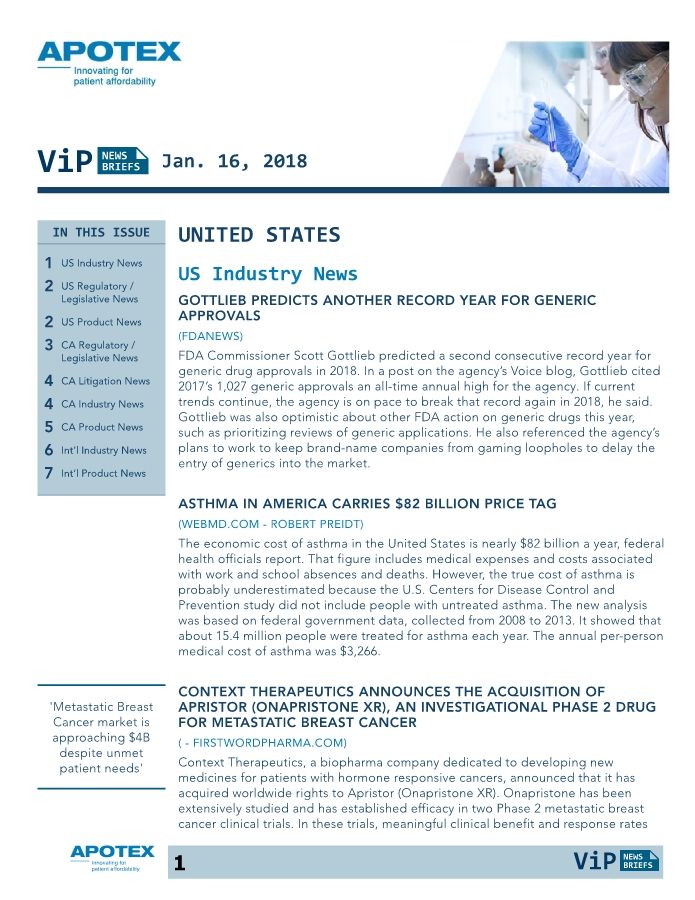 01-16-2018 - VIP News Briefs