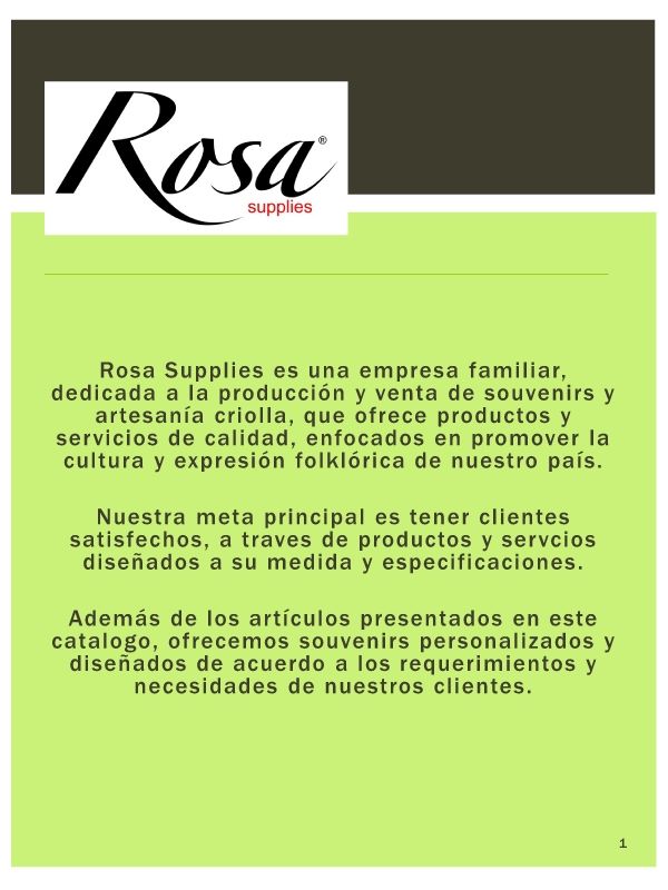 Catalogo Rosa Supplies