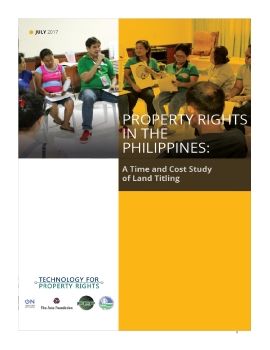 Property Rights in the Philippine A Time and Cost Study_July 2017