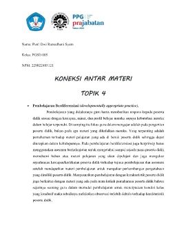 KONEKSI ANTAR MATERI_T4_PUTRI DWI RAMADHANI SYAM