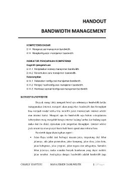 HANDOUT BANDWIDTH