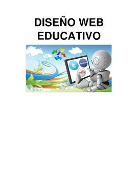 DISEÑO WEB EDUCATIVO