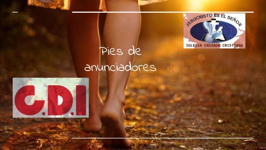 pies de anunciadores