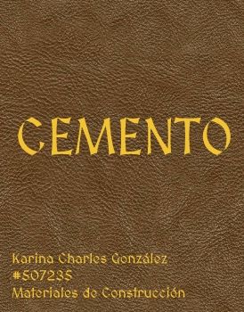 Materiales - Cemento