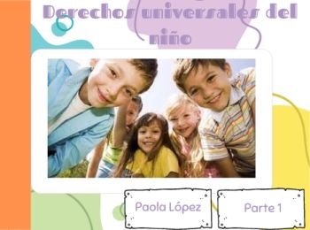 Derechos universales del niño