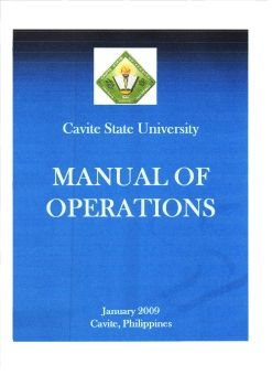 Manual of Operations
