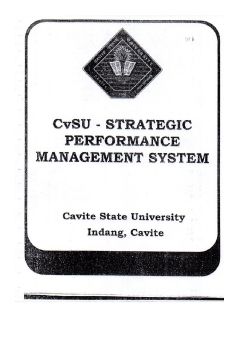 CvSU-Strategic Performance Management System