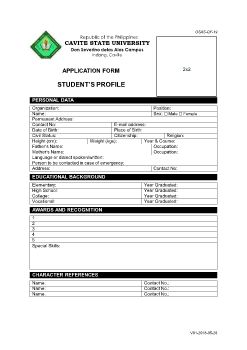 Checklist of Requirements for Recognition and Accreditation of Student Organization