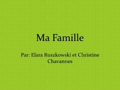 Ma famille