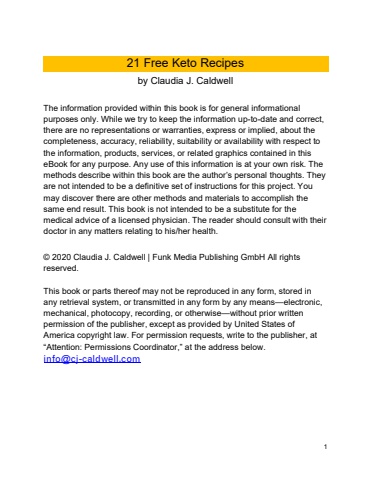 21 Free Keto Recipes ???