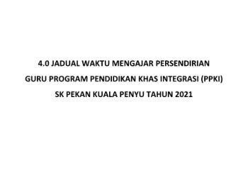 4.0 JADUAL WAKTU 4 KELAS GURU PPKI SKPKP 2021 TANPA KOKUM PDF