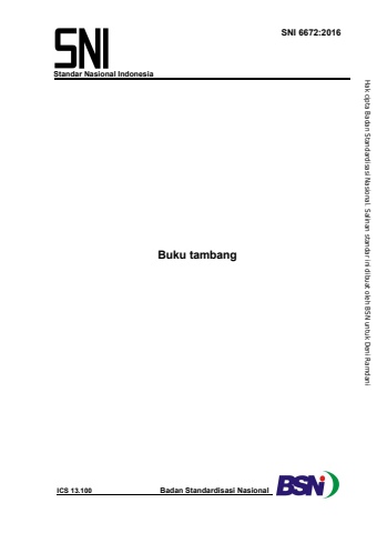 SNI Buku Tambang