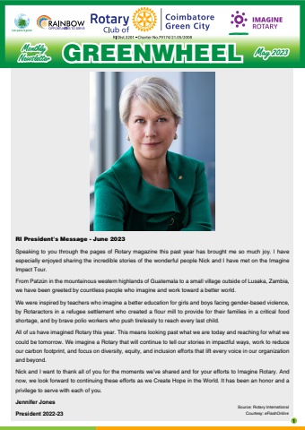 Greenwheel Newsletter May 2023